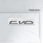 Autode stiil EV6 GT-Line EV elektriauto logo jaoks ABS 3D t&auml;hed Tagaluugi kleebised Embleem M&auml;rk L&auml;ikiv must Dekoratiivsed tarvikud