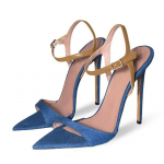 Moodsad Liyke Suured Suurused 44 45 46 Kollased Ankelpandlaga Rihmadega Denim-sandaalid Naistele Moodsad Terava Ninaga Gladiator-kontsad Peokleit-kingad 35 khaki