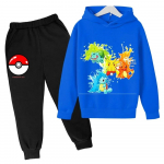 Pikachu Laste T&uuml;drukute Dressipluus P&uuml;ksid Vabaaja Laste Komplekt Poisid Pokemon Huppar Lapsed Kawaii Topid Lapsed Kampsun Spordir&otilde;ivad 120