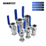 19mm 3/4 1 1-1/2 2 304 Roostevabast Terasest Sanitaarne Kuulkraan Kolmeklambriga 50.5mm/64mm Tihendusr&otilde;ngaga Kodupruulimise P&auml;evikutoote jaoks 19mm x Ferrule 50.5