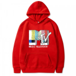 MTV Music Television Signaal Graafiline Prindiga Huppar Mehed Naised Vintage Mood &Uuml;legabariidiline Dressipluus Unisex Y2k Kunstiline Esteetika Hupparid S