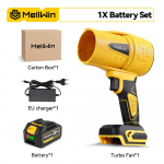 MELLWIN Harjadeta Elektrilised Turbo Ventilaatorid Puhurid Jet V&auml;givaldne K&auml;eshoitav Lehepuhur Tolmu Puhumine Makita 18V Aku Pinni jaoks 1*Standard Battery Set