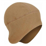 Mujigukseokbangun kootud m&uuml;ts visiiriga ja k&otilde;rvaklappidega (pruun)