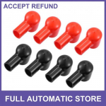 8pcs Pipe Shape Battery Terminal Covers Battery Boots ulating for Cars Boat