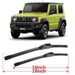 Esiklaasipuhasti tera harjade l&otilde;ikur Suzuki Jimny JB64 JB74 2022 esiklaasi akna 18 +16 tarvikud Black 2Pieces