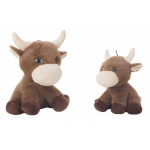 Jouet Peluche - Vache - 36 cm - Douceur - Durable - D&eacute;veloppement de la motricit&eacute;