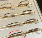 V Kuldne K&otilde;rge Cartier LOVE Kitsas 18K Roosakulla K&auml;ev&otilde;ru Sisseehitatud Teemantidega - Peen, Pleekimiskindel Ehtekomplekt Meestele ja Naistele. White Gold Size 17