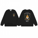 CASABLANCA Unisex kirjatr&uuml;kiga frotee dressipluus, uus stiil, &uuml;mar kaelus Extra Large