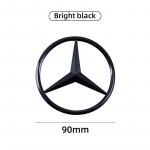 90mm ABS Kroom Must Logo Mercedes Embleem Tagumine T&auml;he M&auml;rk Mercedes Benz W203 W206 W212 X253 W167 W166 W247 C E GLA GLC GLE jaoks