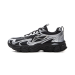Li Ning Carefree V2 Cushioning Slip Resistant Abrasion Resistant Rebound Low top Running Shoes Women's Black Silver ARXV008-2 36