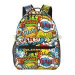 Ameerika koomiksikogu Pop Art Prindiga Reisi seljakott Unisex Suure mahutavusega S&uuml;learvuti seljakotid Koolikott teismelistele