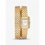 Michael Kors Petite Emery Pav&eacute; Kuldse Tooni Kahekordne Rihmaga K&auml;ekell MK4833 kuld