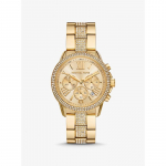 Michael Kors Suur Brynn Pav&eacute; Kuldse Tooniga K&auml;ekell MK7504 kuld