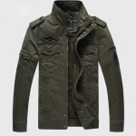 Meeste tuulejope puhtast puuvillast jakk, soe tuulemantel Air Force jakk, meeste 3 v&auml;rvi 6XL armee roheline v&auml;rv