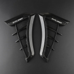 Carbon Black Car Fender Side Vents Air Flow Intake Hole Grille Sticker Cover For Ford EXPLORER with car accessories