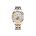 CITIZEN Mehaaniline liikumine Roostevabast terasest rihmaga k&auml;ekell Unisex Valge sihverplaat NH9136-88A White Dial