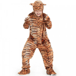 Laste Poisid T&uuml;drukud Loomad Tiiger Leopard &Uuml;likond M&uuml;ts Komplekt Halloweeni Rollim&auml;ng Riietumine Cosplay Kost&uuml;&uuml;m XS pruun