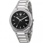 Maserati Stile Must H&otilde;bedane Roostevaba Teras Meeste Kvartsliikumine R8853142003 must