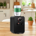 2 &uuml;hes Lauapealne Veedispenser Lihtne Kasutada Kaasaskantav Kompaktne &Uuml;laltlaetav Veek&uuml;lmik Dispenser Telgi, Haagissuvila, &Uuml;hiselamu, V&auml;ikese Koha jaoks must