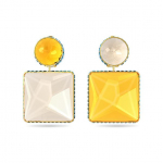 Swarovski Orbita Vee tilk As&uuml;mmeetrilised k&otilde;rvar&otilde;ngad Naiste k&otilde;rvar&otilde;ngad Kollane 5600522 Box (Random Color)