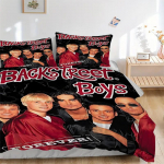 3 tk Backstreet Boys tekikate komplekt magamistoa jaoks - Sisaldab 1 tekikatet ja 2 padjap&uuml;&uuml;ri (S&uuml;damik ei kuulu komplekti) yy251015223 135x200cm