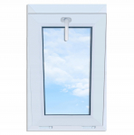 Valge PVC k&auml;&auml;natav aken 50x80 Uus 500x800 Kahekordne klaas, &uuml;lemine k&auml;&auml;natav