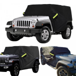 Auto kabiinikatted Jeep Wrangler JK JL k&otilde;vakatusega 2/4 ustele 2007-2026 V&auml;litingimustes veekindel 210D Oxford poolkatte protector 2Doors h&otilde;be