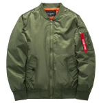 Meeste suurusjope puuvillast - S&uuml;gis/Talv MA lenduristiilis (6XL) 6XL armee roheline v&auml;rv