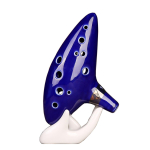 Viimane 12-auguline Ocarina Alto C Keraamiline Piccolo, Muusikainstrument, Kingitus Lastele T&auml;iskasvanutele Seisualuse, Muusikaraamatu, Kaelarihma Kotiga