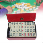 Peenelt nikerdatud Hiina Mahjongi m&auml;ngukomplekt Lauaga ja kandekotiga Koduseks