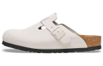 Birkenstock Boston Suede Nahk Reljeefne 'Korduroy Antiikvalge' Naiste 1025270 41