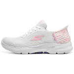 Skechers Go Walk Slip-Ins Flash Technology V&otilde;rk TPU Mugavad Spordijalatsid Mitmek&uuml;lgsed Madalad Vabaajajalatsid Naiste tossud Valge Roosa 124627-WMLT 38