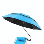 360&deg; Reguleeritav Reguleeritav Varjuga P&auml;ikesekaitsekate Klambriga P&auml;ikesevari UV-kaitse Suur Suurus V&auml;lip&auml;ikesevari (Blue,iron&8K) sinine