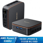 Blackview MP20 Mini PC AMD Ryzen 3 3300U 3.5GHz, 16GB DDR4 512GB SSD Mini Lauaarvuti Kooli, Kontori jaoks