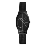 CALVIN KLEIN kvarts klassikaline logo seeria kell kvartsmehhanism roostevabast terasest sinine sihver sama stiil meestele ja naistele 30 meetrit veekindel K3M5245X must