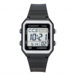 Casio digitaalne vaikrihmaga kvarts W-221H-1AV unisex-kell must
