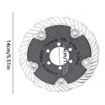 140mm/160mm Jalgratta s&uuml;sinikkiust ketaspiduri rootor Kuus poldiga/ Center Lock Rattas&otilde;idu pidurdusrootor Maanteejalgratta ujuv piduriklots