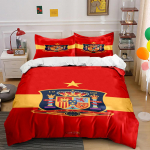 Punane hispaaniap&auml;rane teemaline voodipesukomplekt Voodipesu Tekikoti komplekt Tekikott Padjap&uuml;&uuml;rid Kodu sisustus (1 * Tekikott 2 * Padjap&uuml;&uuml;ri, ilma tekita) 135x200cm