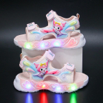 Kuromi printsess valgustusega sandaalid t&uuml;drukutele - Suvised rannakingad lasteaia jaoks Box of 55 pairs (Sizes 23-33) roosa