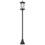 P&auml;ikesevalgustiga t&auml;navavalgusti, 1,3 m LED v&auml;list&auml;navavalgusti, Veekindel IP44 terrassi, aia, k&otilde;nnitee jaoks, K&uuml;lmvalge 17 x 17 x 127 cm must