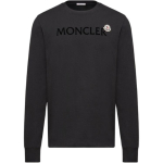 Moncler SS26 Logoga &Uuml;mmarguse Kaelusega Pikkade Varrukatega Vabaaja Dressipluus Meeste dressipluus L10918D0000989AYY999 M black
