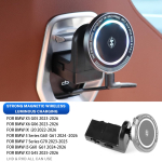 Tagumise istme magnetiline telefonihoidja kinnitusliist Auto kinnitus BMW X3 X5 X6 5. seeriale 7. seeriale 2025 G45 IX i5 G60 G05 G06 G61 1pcs with light black