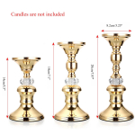 3 suuruses kuldse metallist sammask&uuml;&uuml;nlajalad Vintage sammask&uuml;&uuml;nlajalad Elegantne metallist kristallsammask&uuml;&uuml;nlajalg Set of 3 Sizes beige