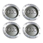 4 tk Rattakeskuse kate Veljekatted Audi A3 A4 B5 A6 S4 B6 TT A8 Quattro Embleemiga 4E0601165A 8E0601165H Autotarvikud gray