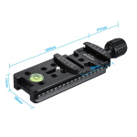 140 mm kiirkinnitusega plaadikinnitushoidik statiivi &uuml;hejalgse kuulpeaga kaamera jaoks 140mm
