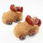 Uus s&uuml;gistalvine multikas auto beebi sokid libisemiskindlad liim Beebi v&auml;ikelapse sokid soojad sokid 0-9 months must