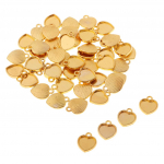 50 tk 15x12 mm s&uuml;da ripats toorik kabo&scaron;oni alused, alused DIY ehted 15x12mm kuldne