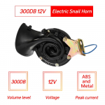 Valju 280DB 12V elektriline tigude &otilde;husarve heli mootorrattaveokile 12V must