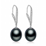 LSOOYH Bohemian Natural mageveep&auml;rlitega k&otilde;rvar&otilde;ngad CZ Cubic Zirconia Drop Clip k&otilde;rvar&otilde;ngad naistele must