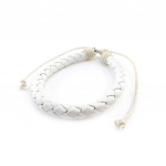 Les Tr&eacute;sors De Lily [J1328] - Bracelet mixte 'Peaceful' blanc valge